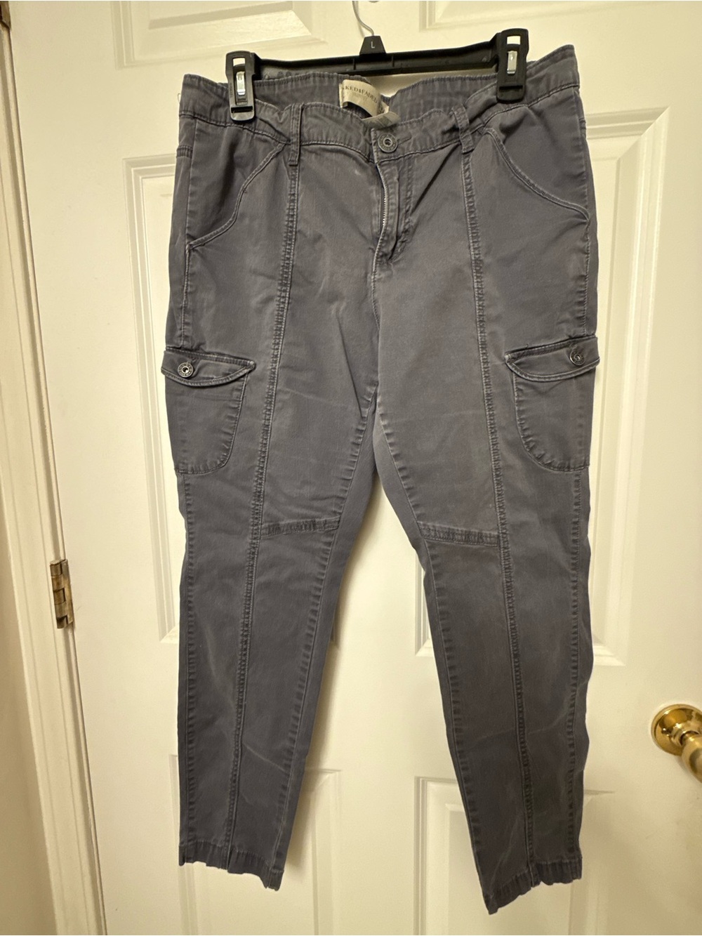 Gray Cargo Jogger Pants